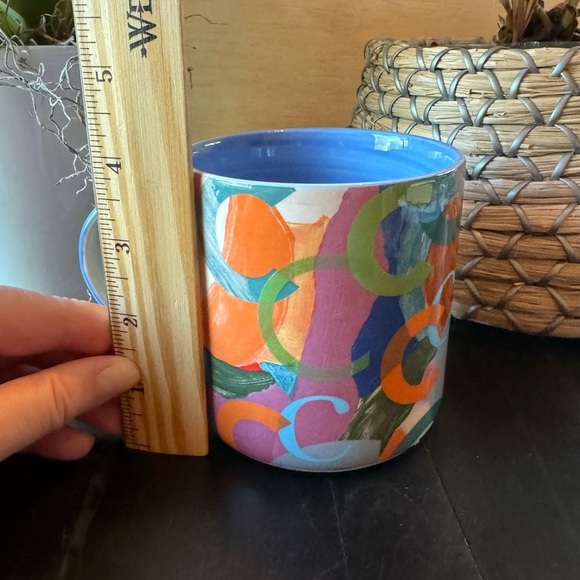 ANTHROPOLOGIE Multi-Colored Lottie Initial Monogram ‘C’ Mug - Picture 8 of 11